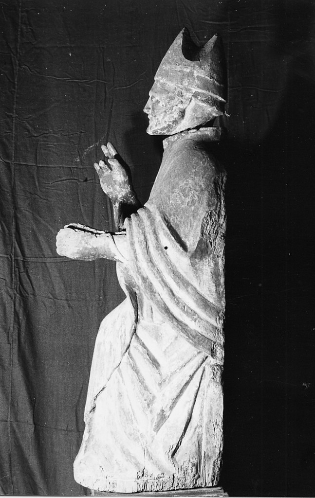 San Nicola di Bari (scultura) - ambito abruzzese (fine/inizio secc. XIII/ XIV)