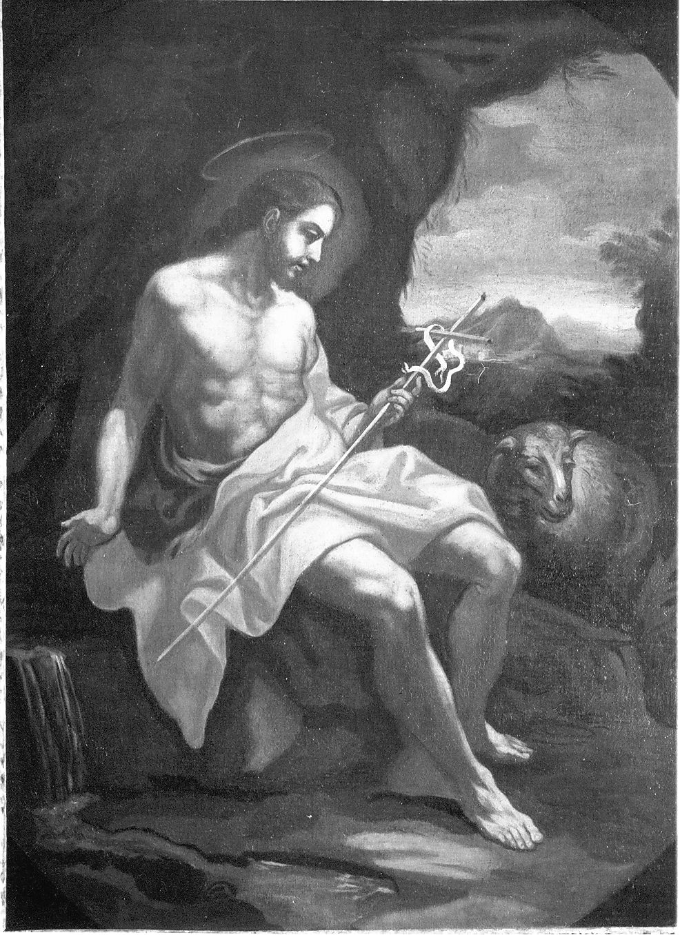 San Giovanni Battista (dipinto) di Domini Vincenzo (attribuito) (sec. XVII)