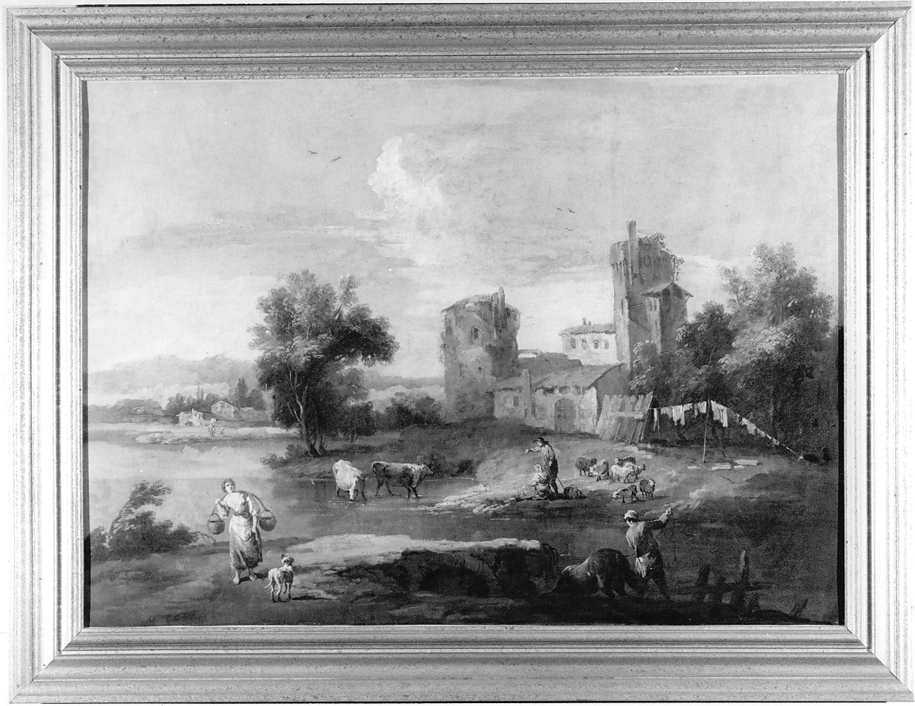 paesaggio (dipinto) - ambito napoletano (sec. XVII)