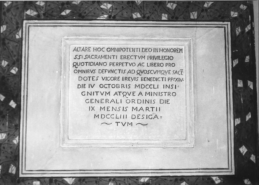 lapide prescrittiva - ambito abruzzese (sec. XVIII)