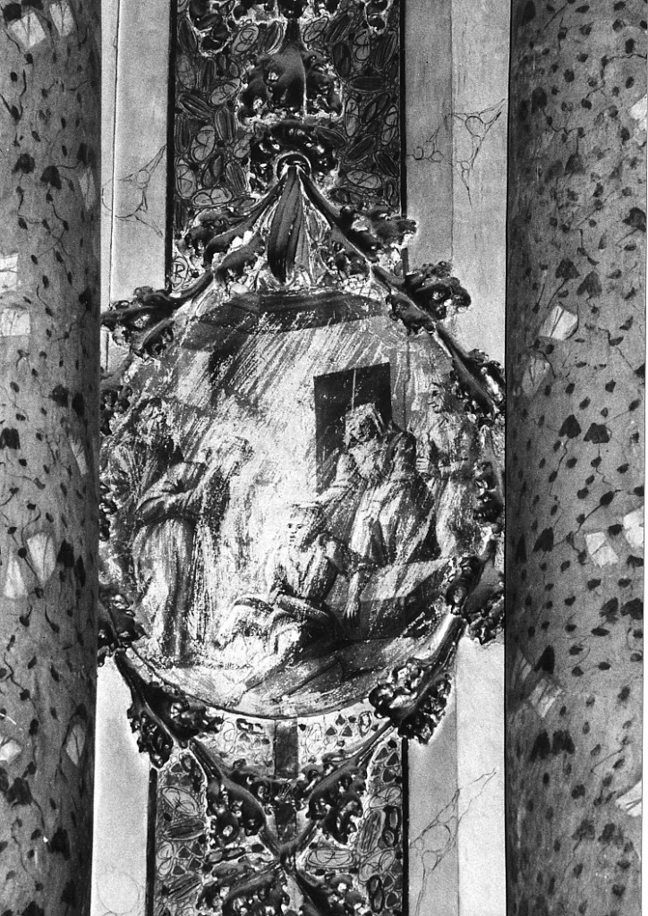 Sant'Antonio da Padova e il miracolo del piede risanato (medaglione, elemento d'insieme) - ambito abruzzese (sec. XVIII)