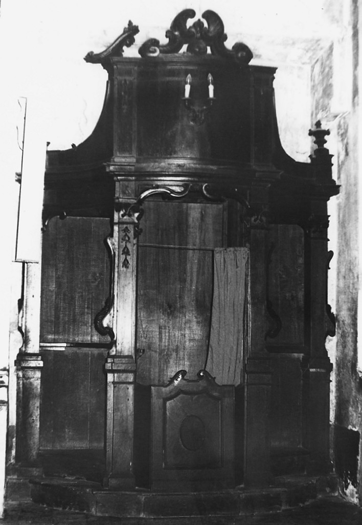 confessionale - bottega abruzzese (seconda metà sec. XVIII)