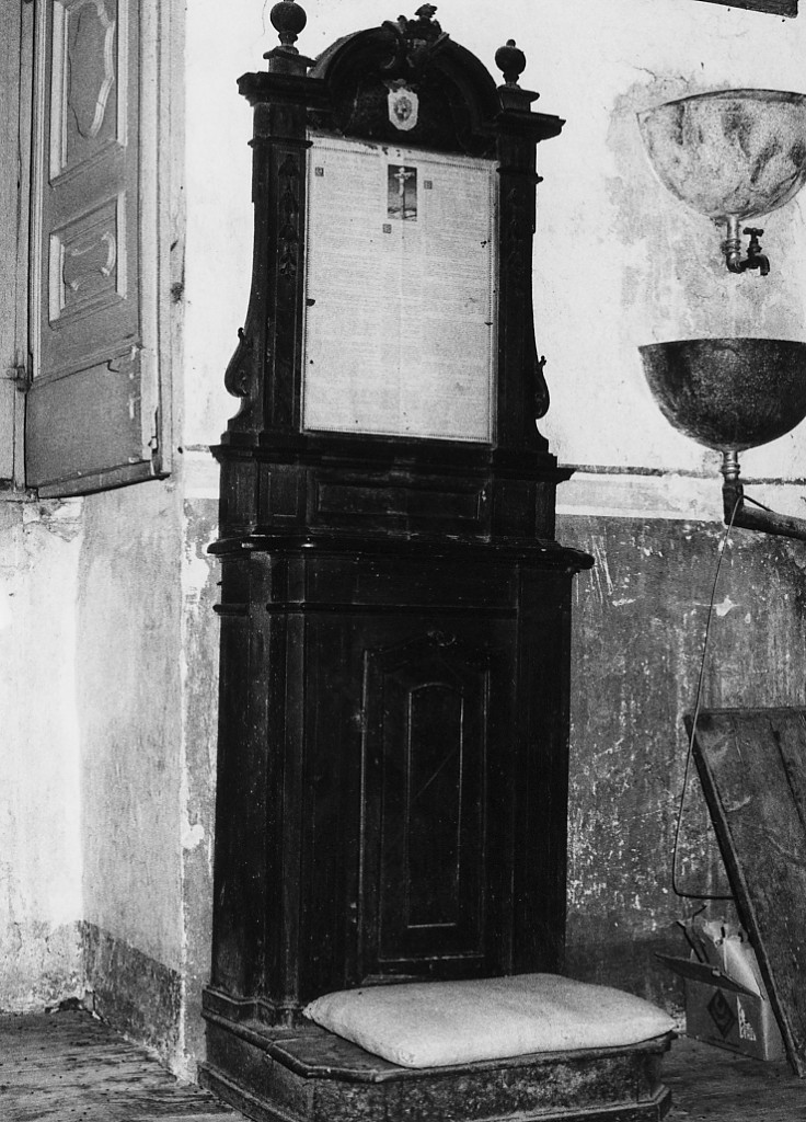 inginocchiatoio - ambito abruzzese (seconda metà sec. XVIII)