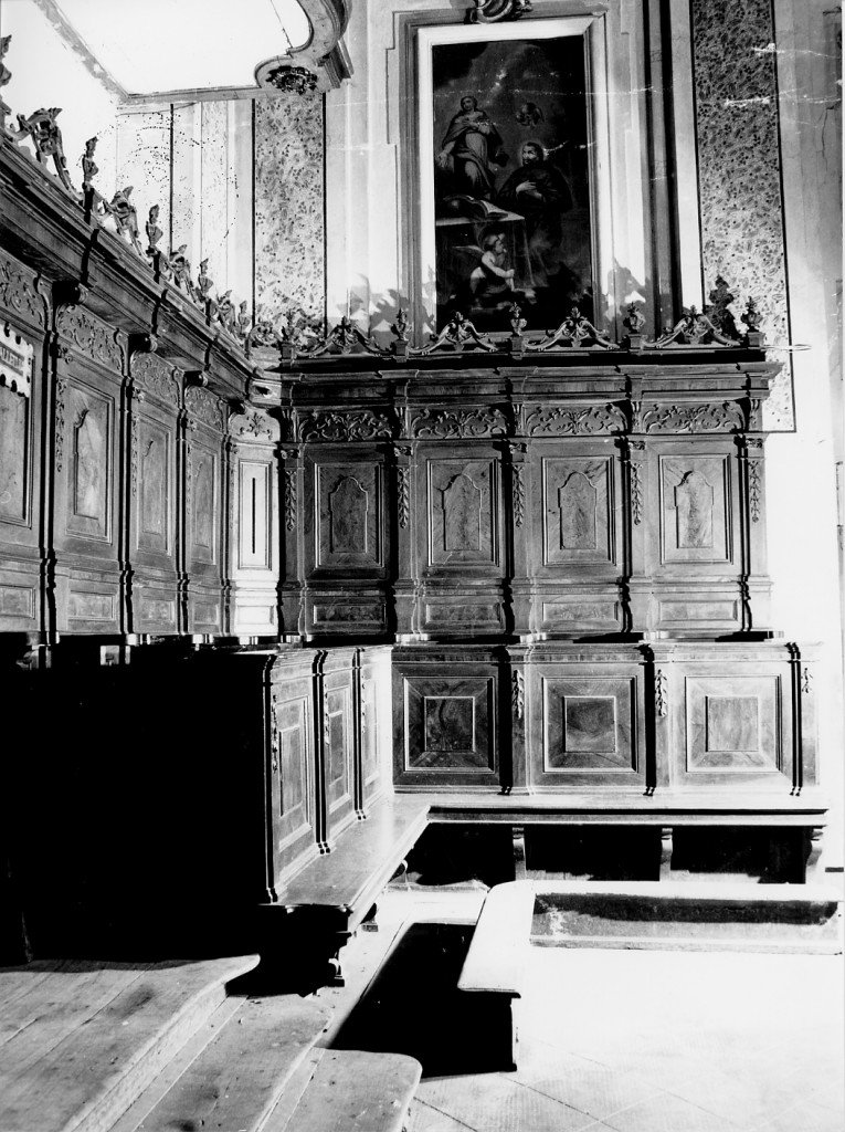 stalli del coro - ambito abruzzese (sec. XVIII)