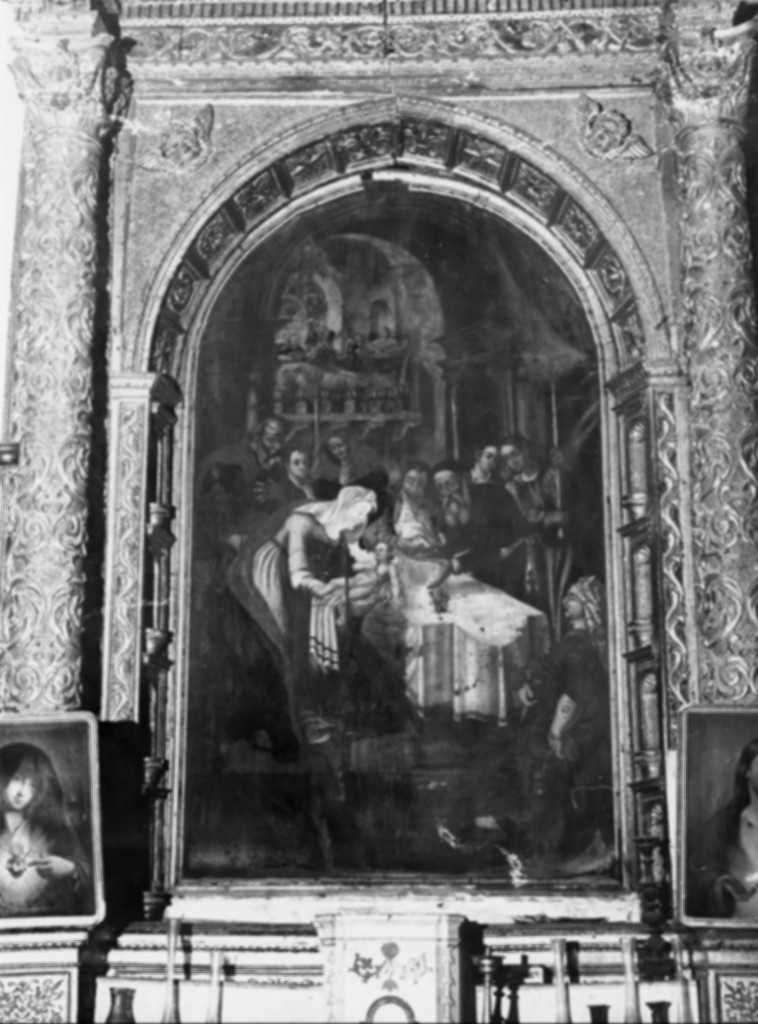 circoncisione di Gesù Bambino (dipinto) - ambito abruzzese (fine/inizio secc. XVI/ XVII)