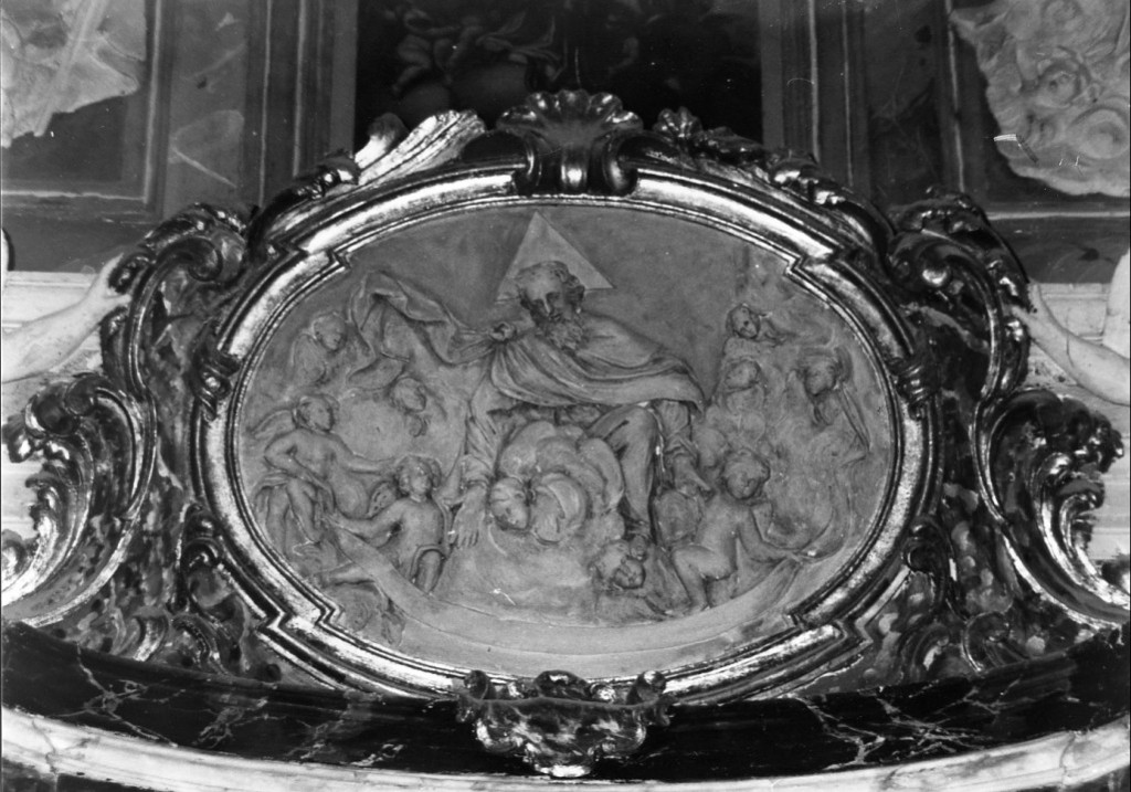 Dio Padre e angeli (medaglione) - ambito abruzzese (seconda metà sec. XVIII)