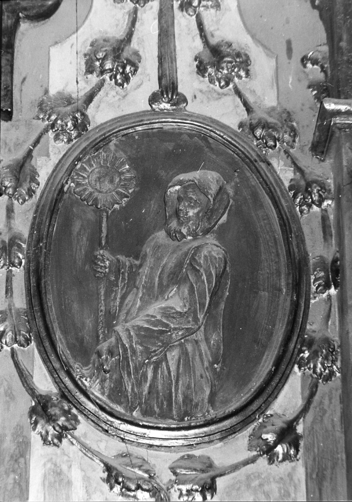 San Bernardino (medaglione) - ambito abruzzese (seconda metà sec. XVIII)