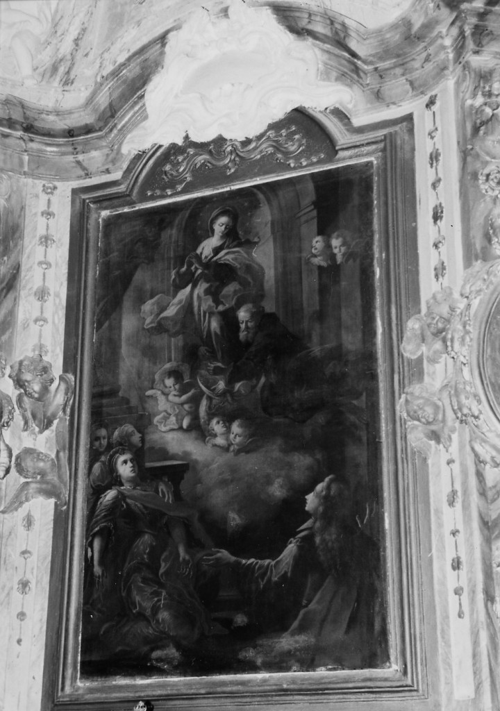 Madonna tra devoti (dipinto) di Ranieri Niccolò (attribuito) (sec. XVIII)