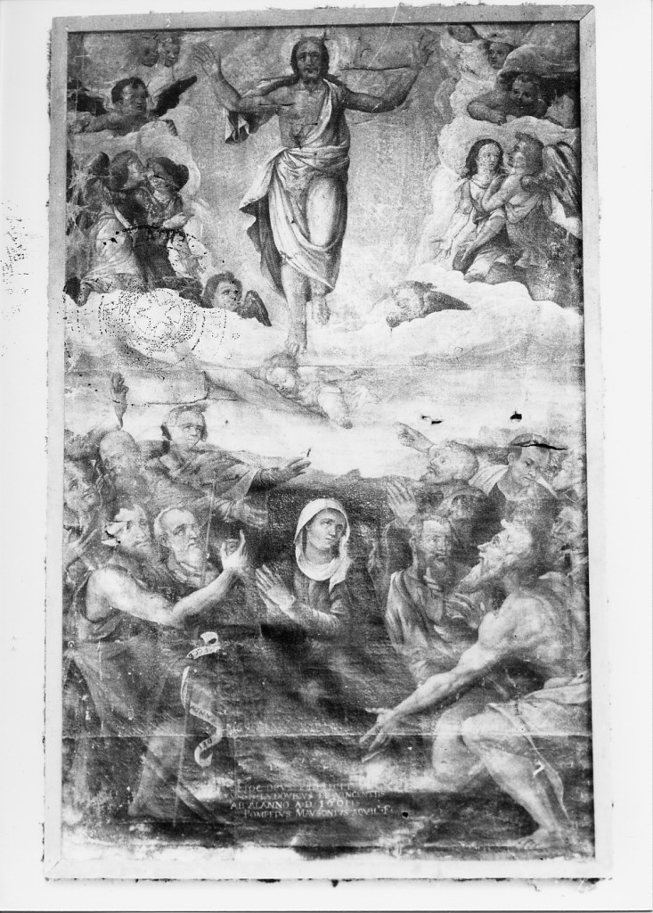 ascensione di Cristo (dipinto, opera isolata) di Mausonio Pompeo (attribuito) (sec. XVII)