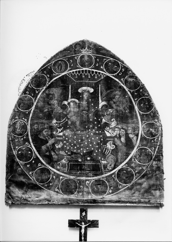 Madonna del Rosario (dipinto, opera isolata) - ambito abruzzese (sec. XIX)