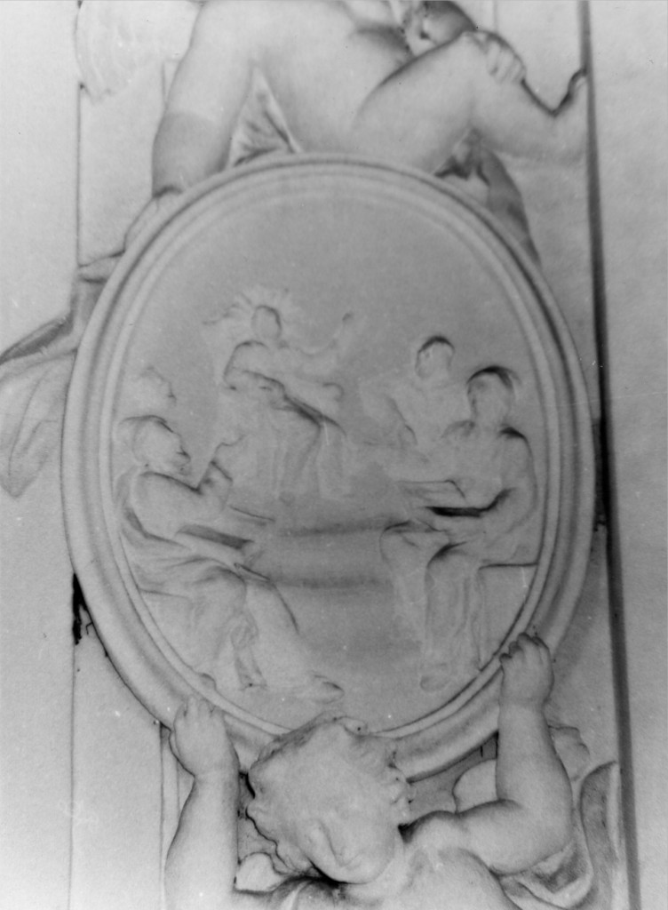 disputa di Gesù con i dottori nel tempio (rilievo) di Gianni G (cerchia) (sec. XVIII)