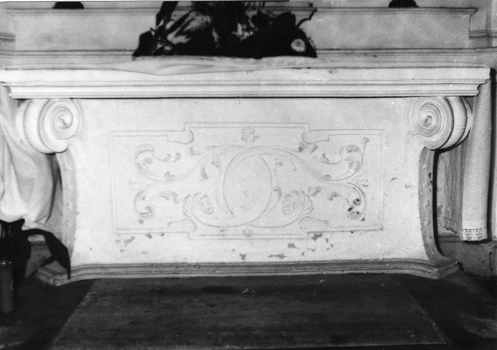 altare - a blocco di Gianni G (cerchia) (sec. XVIII)