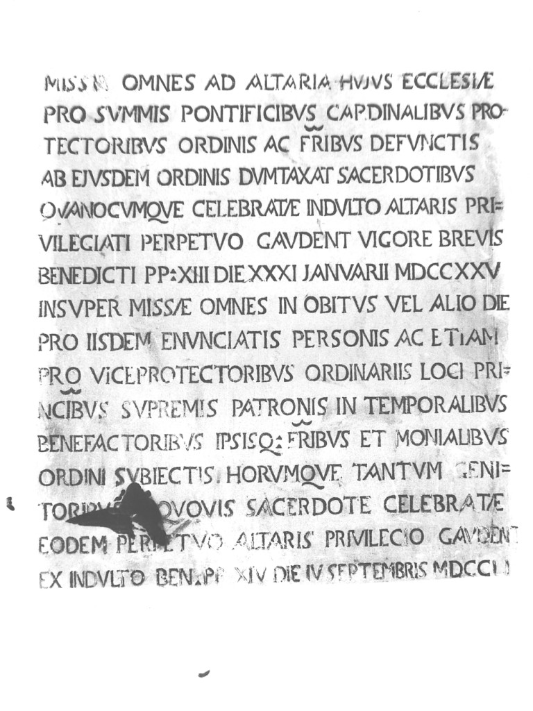 lapide - ambito abruzzese (sec. XVIII)