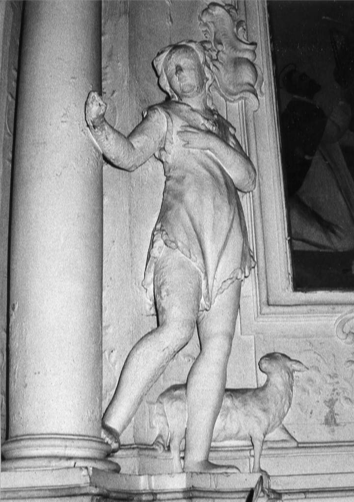 San Giovanni Battista (scultura) di Canturio P (attribuito) (seconda metà sec. XVIII)