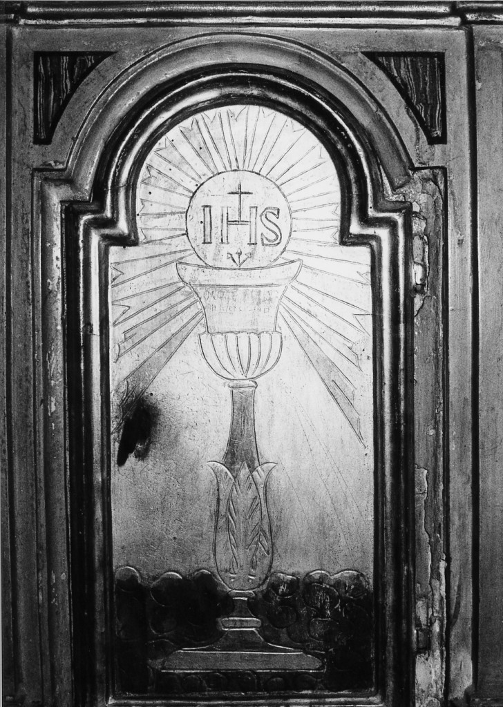 tabernacolo - a frontale architettonico - produzione abruzzese (fine/inizio secc. XVIII/ XIX)