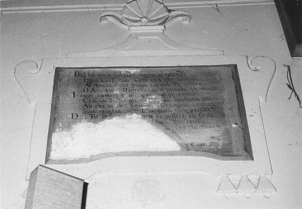 lapide - produzione abruzzese (prima metà sec. XIX)