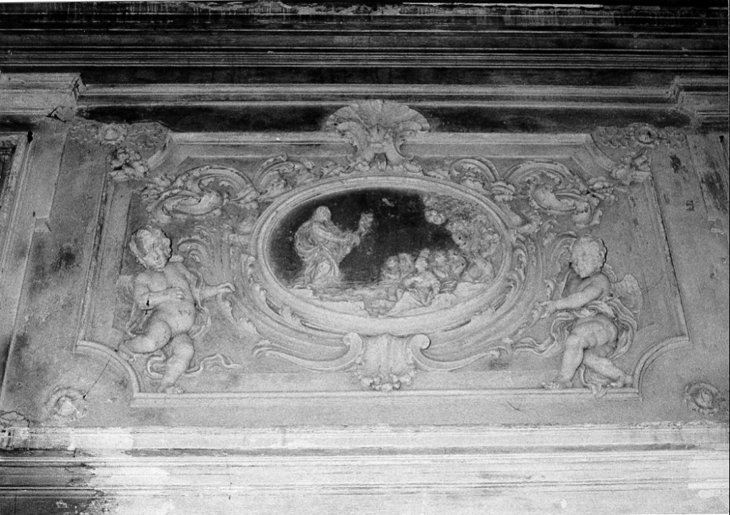 predica di San Giovanni Battista (rilievo) di Gianni G (cerchia) (metà sec. XVIII)