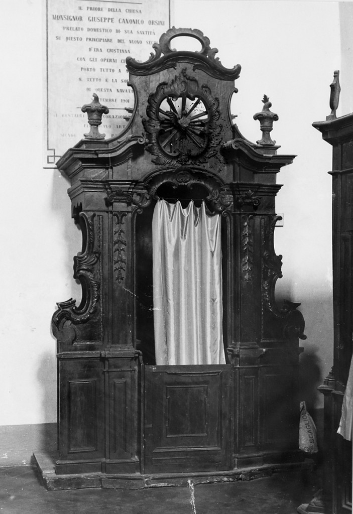 confessionale, coppia - ambito Italia centrale (sec. XIX)