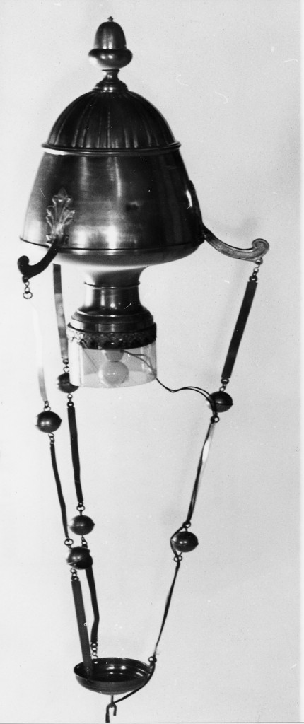 lampada ad olio, coppia - ambito Italia centrale (sec. XIX)