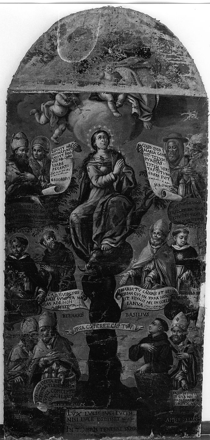 Madonna Immacolata e Santi (dipinto) - ambito abruzzese (sec. XVIII)