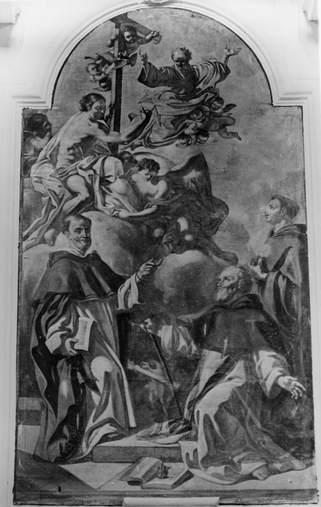 trionfo di Gesu' con la croce (dipinto) di Pieramico A (attribuito) (sec. XVIII)
