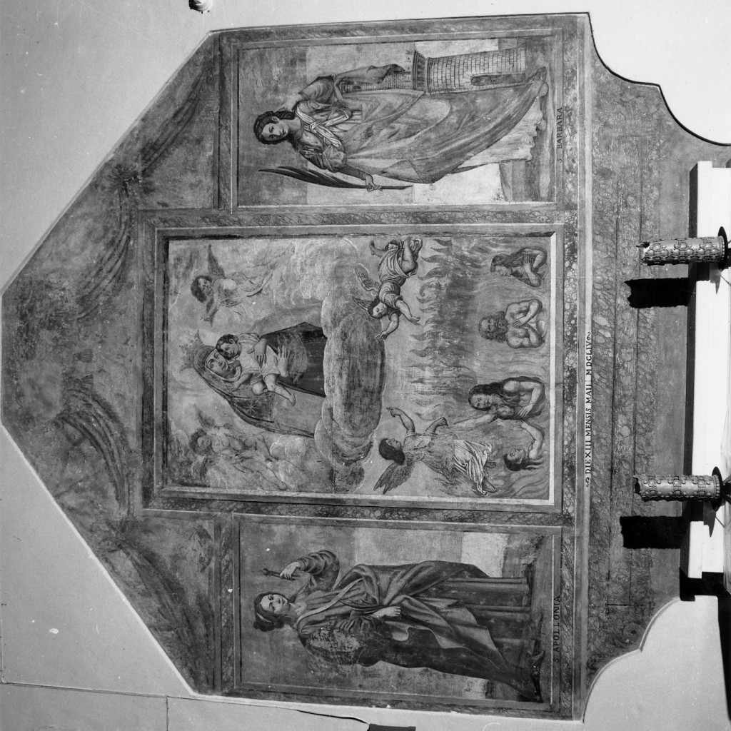 purgatorio, Santa Apollonia, Santa Barbara (dipinto) - ambito Italia centrale (sec. XVII)