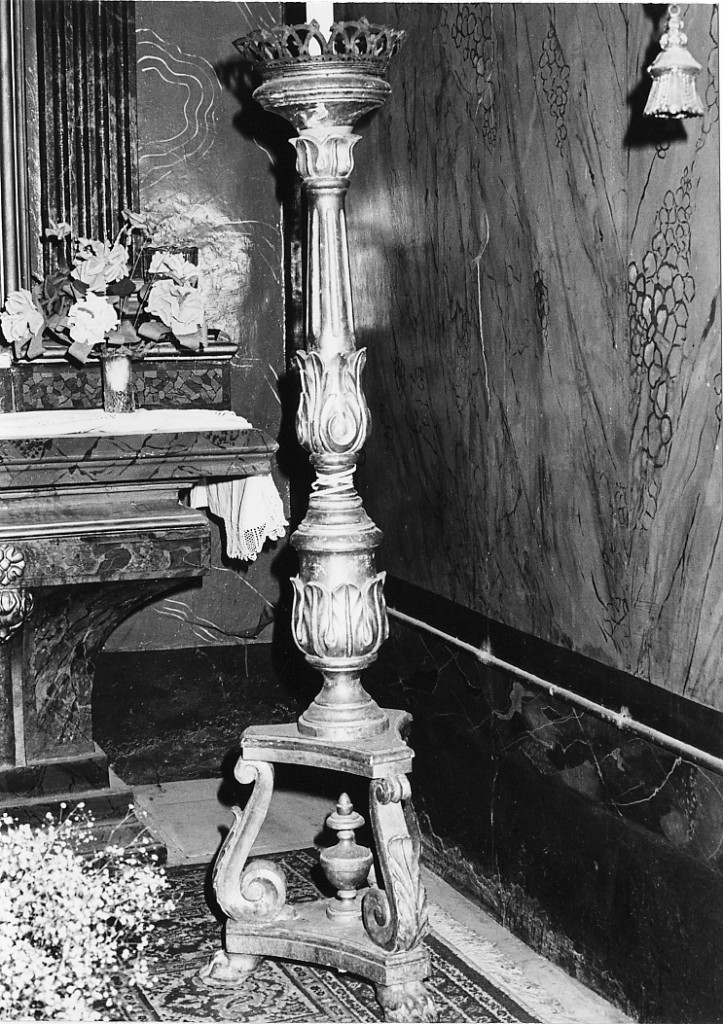 candelabro, serie - produzione abruzzese (seconda metà sec. XIX)