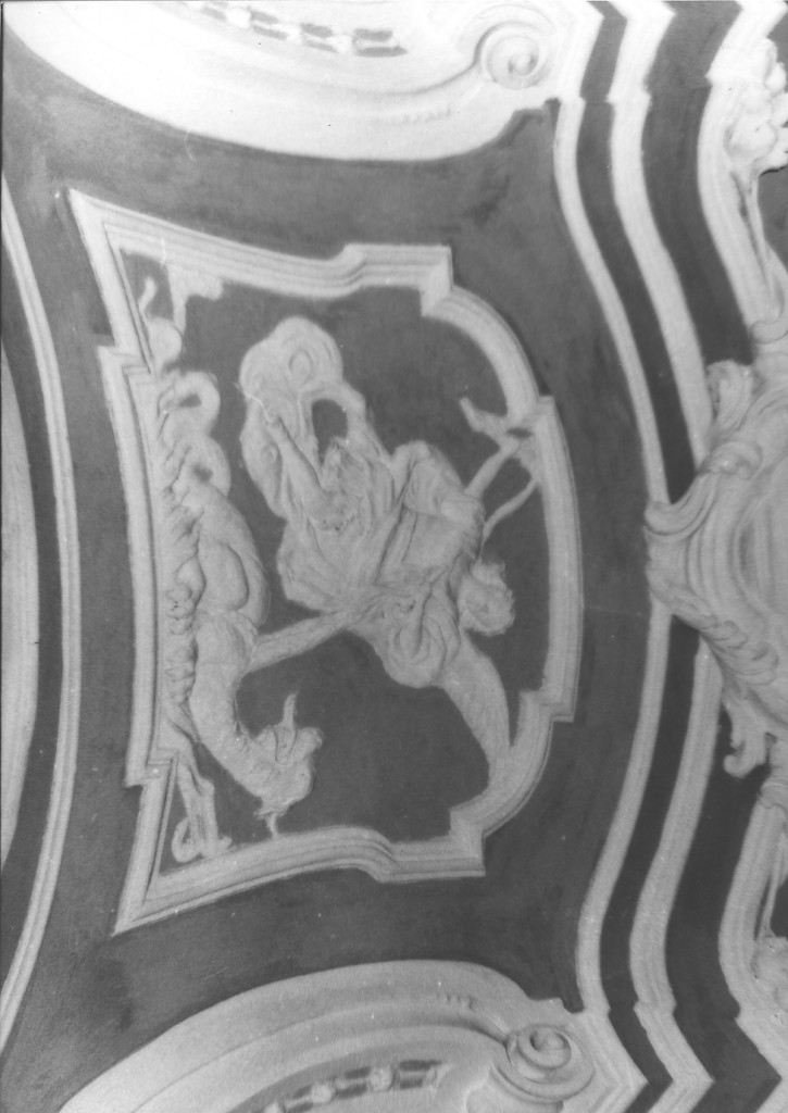 San Giorgio e il drago (rilievo) di Capitani S (bottega) (sec. XVIII)