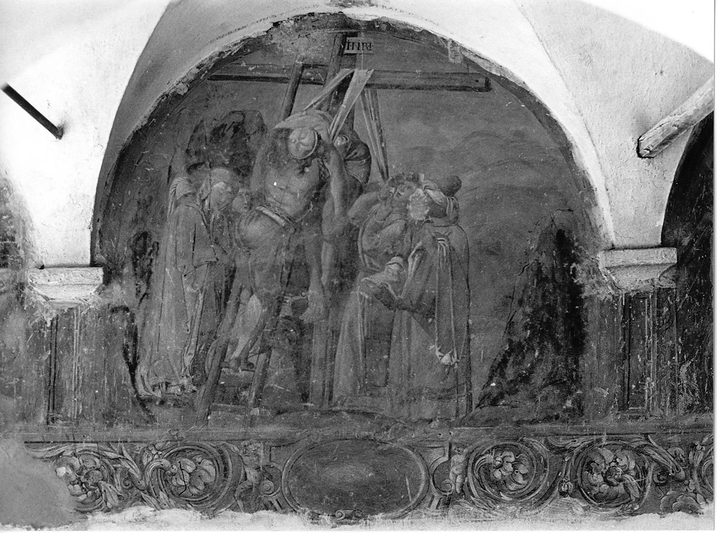 deposizione di Cristo dalla croce (dipinto) - ambito abruzzese (seconda metà sec. XVII)