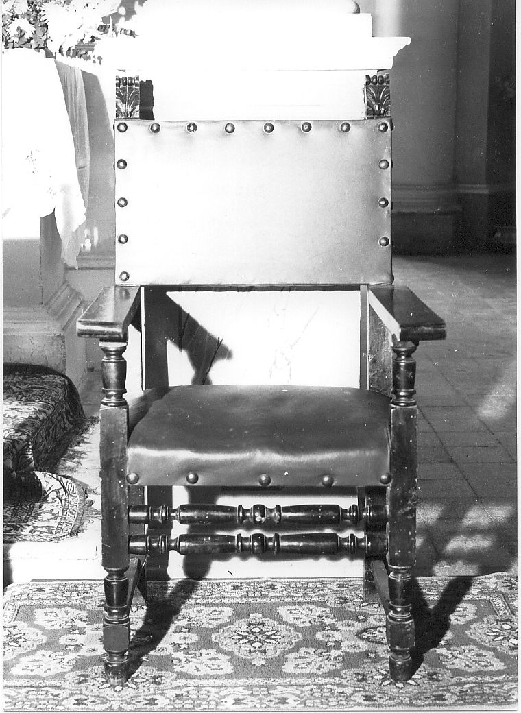 seggiolone, opera isolata - bottega Italia centrale (sec. XIX)