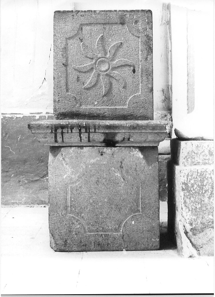 sedile, opera isolata - bottega Italia centrale (sec. XIX)