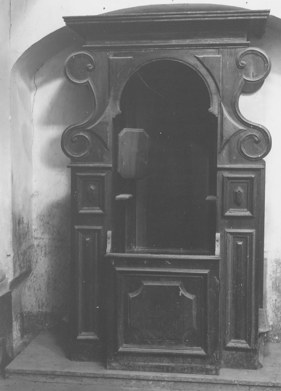 confessionale, opera isolata - bottega Italia centrale (fine sec. XIX)