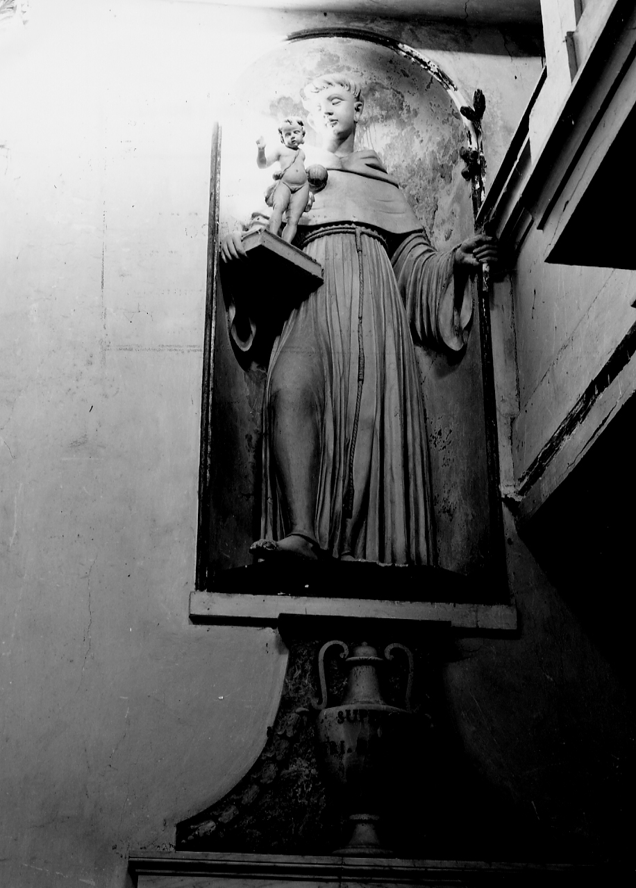 Sant'Antonio da Padova (scultura, opera isolata) - bottega Italia centrale (sec. XIX)