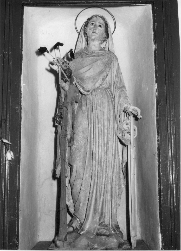 Sant'Apollonia (statua, opera isolata) - bottega Italia centrale (sec. XIX)