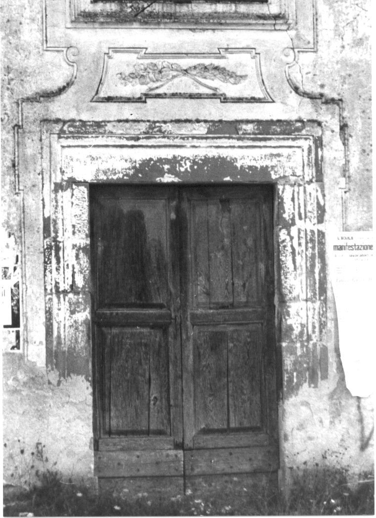 mostra di portale, opera isolata - bottega Italia centrale (sec. XVIII)