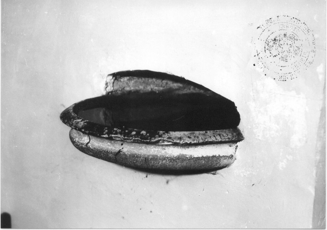 acquasantiera, opera isolata - bottega Italia centrale (sec. XIX)