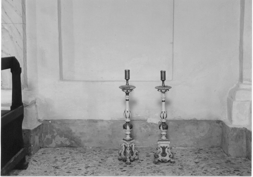 candeliere, serie - bottega Italia centrale (sec. XIX)