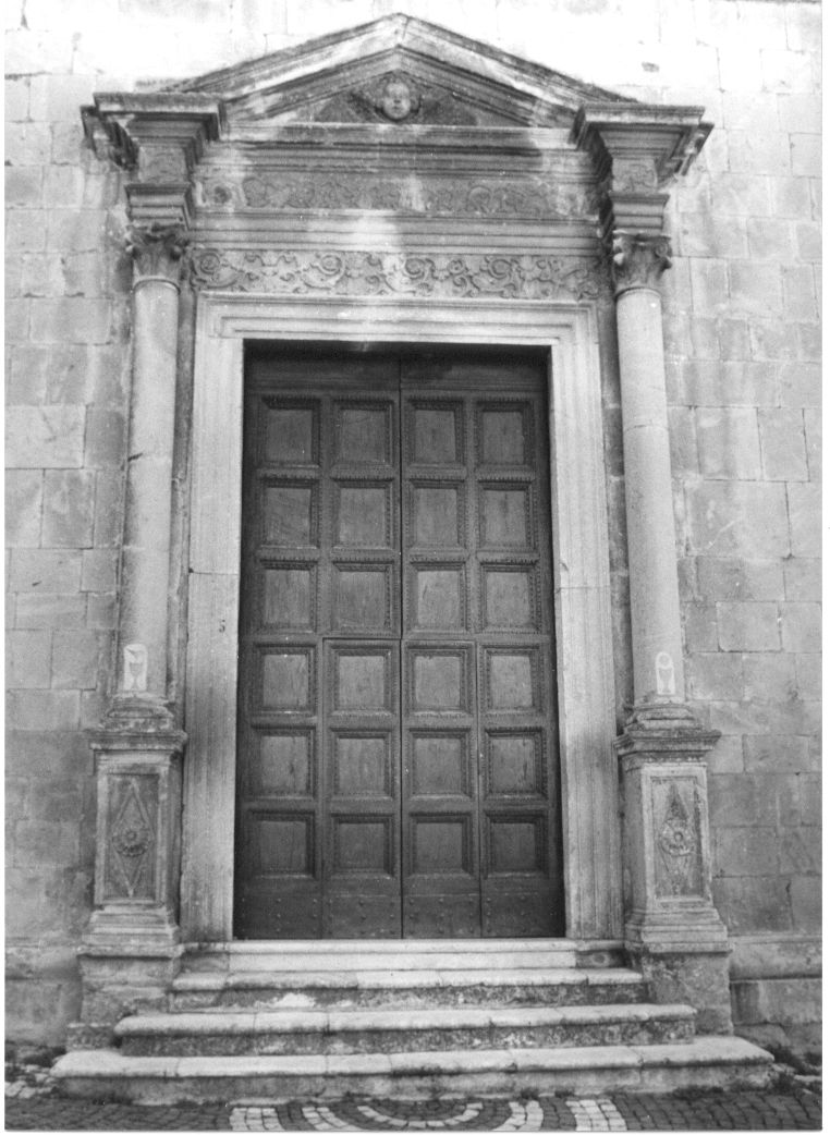 mostra di portale, opera isolata - bottega Italia centrale (inizio sec. XVII)