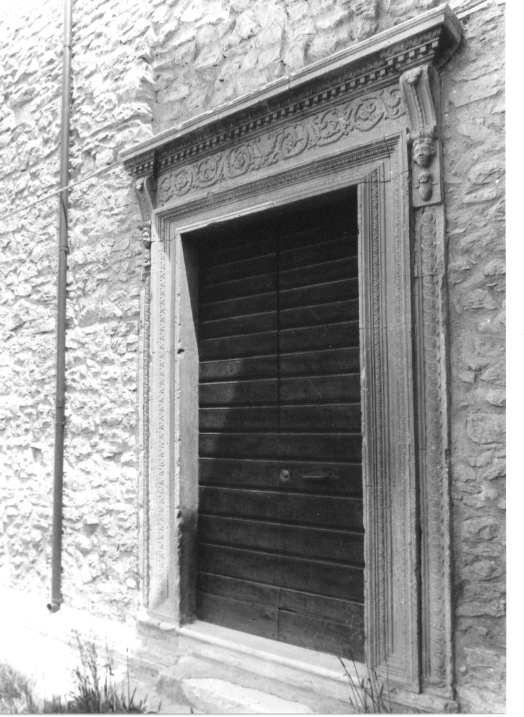 mostra di portale, serie - bottega Italia centrale (inizio sec. XVII)