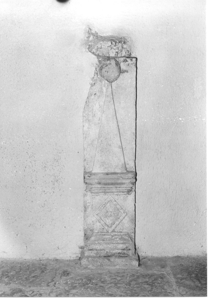 acquasantiera, opera isolata - bottega Italia centrale (inizio sec. XVII)