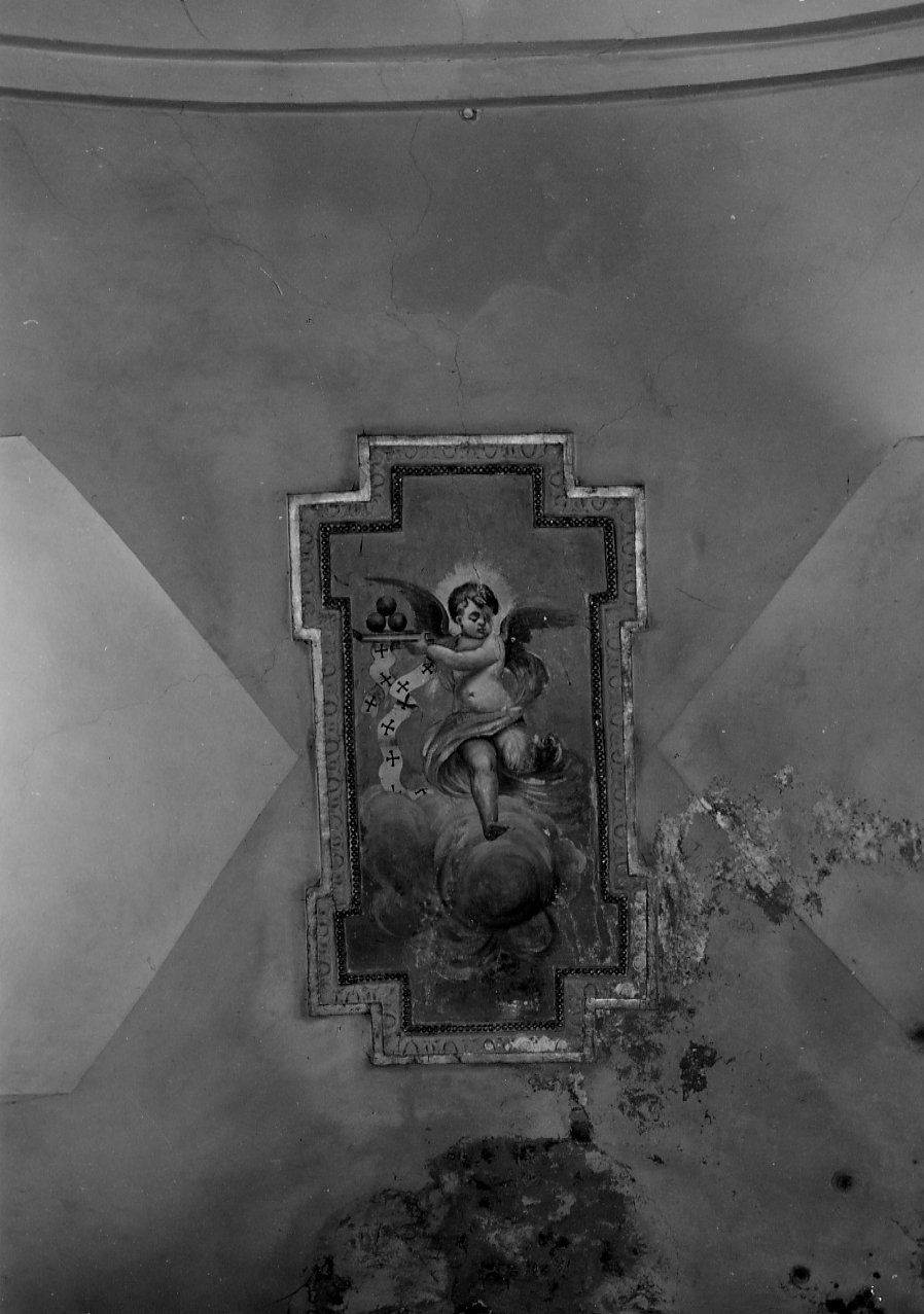 angelo con i simboli di San Nicola, angelo (dipinto, opera isolata) - ambito Italia centrale (sec. XIX)