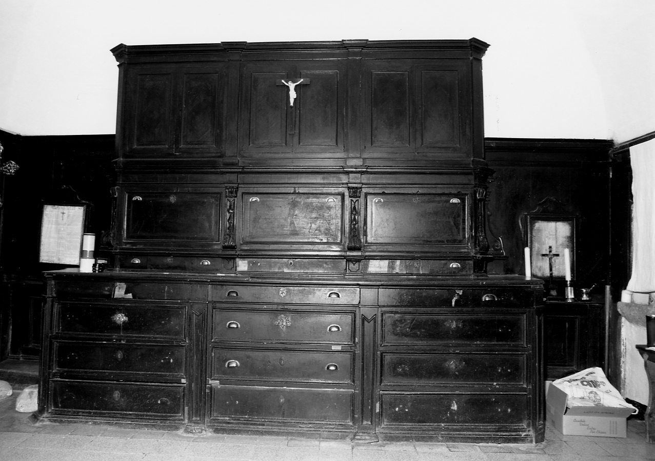 mobile a due corpi, opera isolata - bottega Italia centrale (sec. XIX)