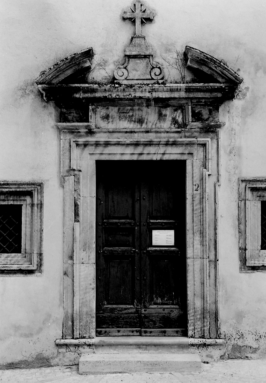 mostra di portale, opera isolata - bottega Italia centrale (seconda metà sec. XVII)