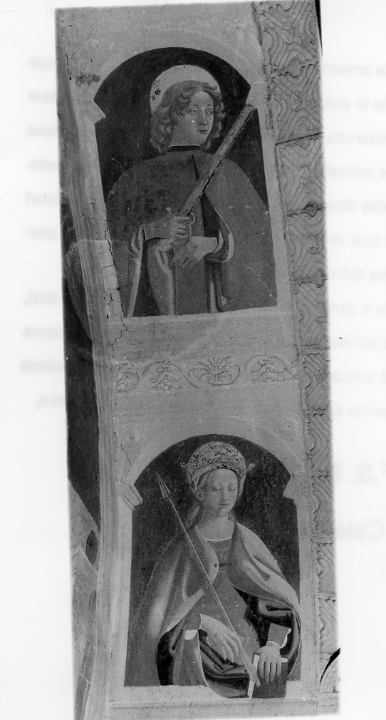 Santi, Santi (dipinto) di Sebastiano di Cola da Cosentino (attribuito) (sec. XVI)