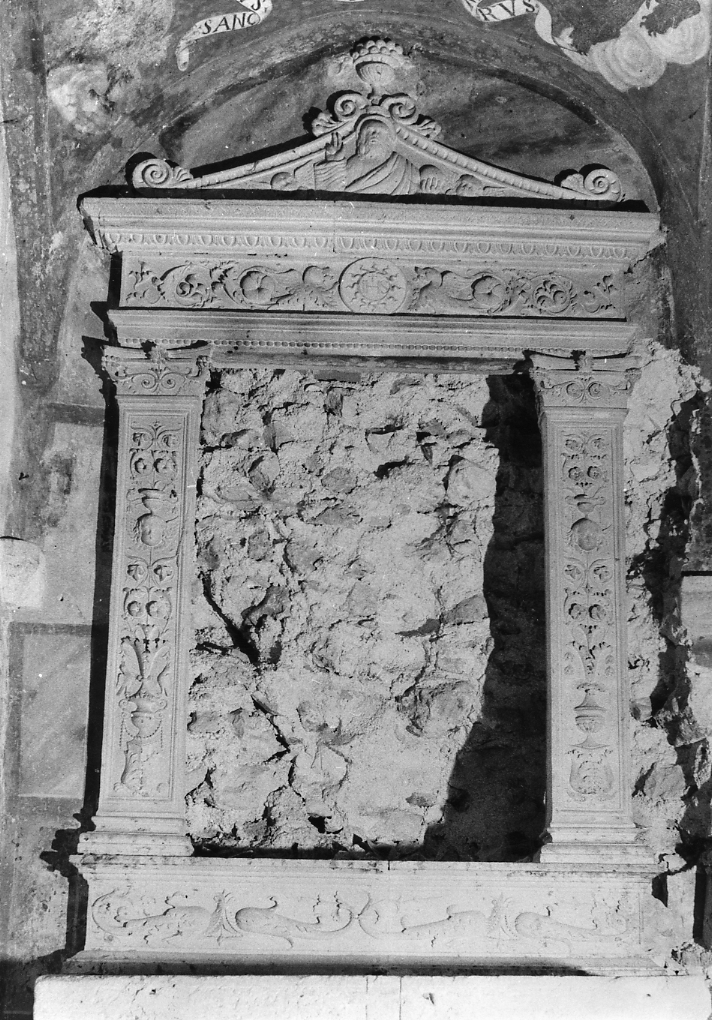 mostra d'altare, opera isolata - bottega Italia centrale (sec. XVIII)