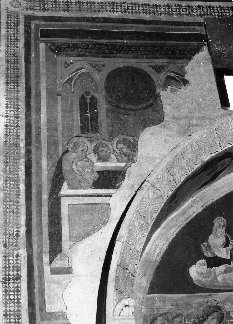 sepoltura della Madonna, sepoltura della Madonna (dipinto, elemento d'insieme) di Maestro di Fossa (attribuito) (sec. XIV)