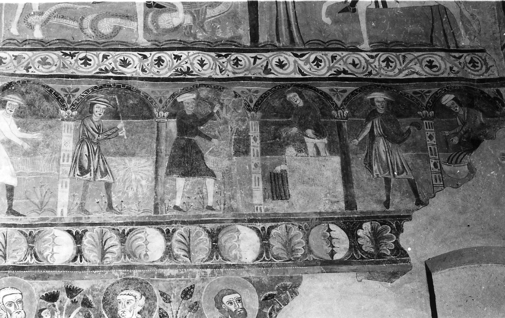 I Mesi, dodici mesi (dipinto, opera isolata) di Gentile da Rocca (attribuito) (sec. XIII)