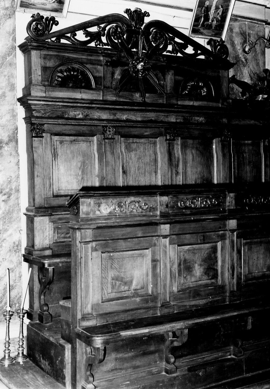 stalli del coro, opera isolata - bottega Italia centrale (sec. XIX)