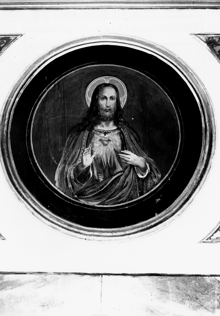 Sacro Cuore di Gesù, Sacro Cuore di Gesù (dipinto, opera isolata) - ambito Italia centrale (sec. XIX)