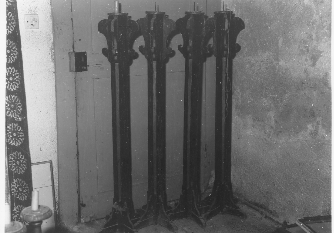 candelabro funebre, serie - bottega Italia centrale (sec. XIX)